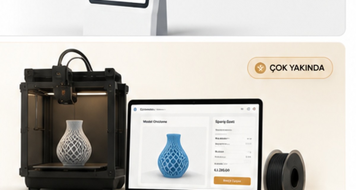 Online 3D Print temsili 3D yazıcı ve sipariş platformu görseli